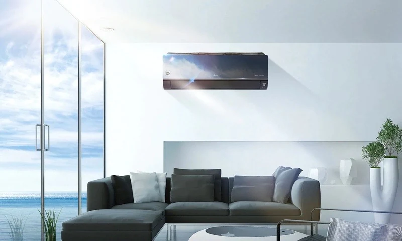 Climatiseur design dans un salon