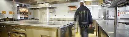 Cuisine professionnelle en exploitation